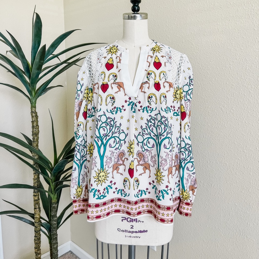Sandro Paris Long Sleeve Blouse Sz 0